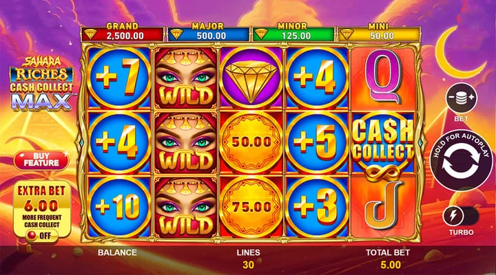 Sahara Riches Cash Collect Max Captura de pantalla 1